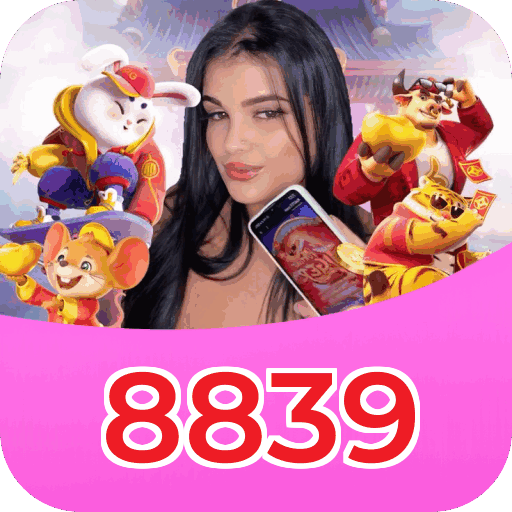 Interface do aplicativo 8839 mostrando jogos disponíveis no iOS e Android